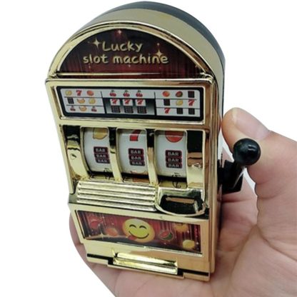 Mini Slot Machine Toy Rotatable Stress Reliever Children Party Jackpot Funny Jokes Play Toy, Random Color - Image 3