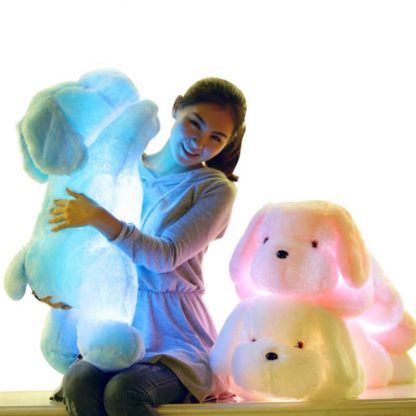 50 CM Sensing Switch Colorful Luminous LED Light Plush Pillow Cushion Kids Toys(White) - Image 2