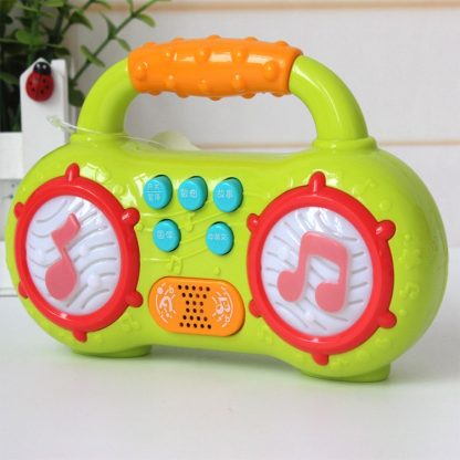 Multi-function Mini Radio with LED Lighting Children Educational Music Toy, Random Color Dlivery - Image 2