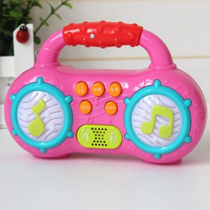 Multi-function Mini Radio with LED Lighting Children Educational Music Toy, Random Color Dlivery - Image 3