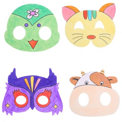 3 PCS DIY Graffiti Blank Mask Children Creative Painting Toys, Random Style Delivery - Image 2