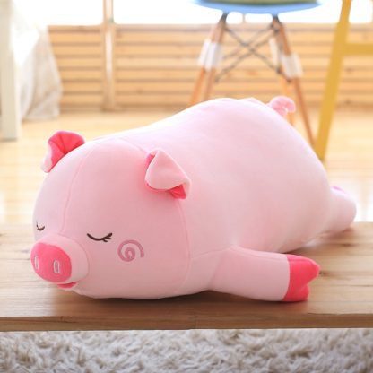 Toys Cartoon Pink Pig Plush Toys Pillow Soft Cushion Chinese Zodiac Pig Doll Birthday Gift, Height:40cm(Pink) - Image 3