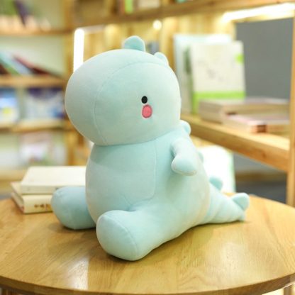 30-60CM Dinosaur Plush Toys Cute Stuffed Soft Animal Doll for Baby Kids Cartoon Toy Classic Gift(blue)