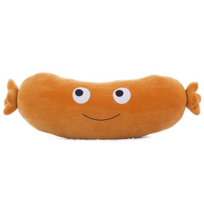 Orange Sausage Plush Toys Mini Stuffed Food Plush Dolls Pillow Creative Gifts for Children Home Decor, Size:20cm - Image 3