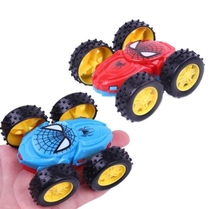 3 PCS Children's Inertial Double-dump Truck Model Resistant to Falling Toy Car Steering Car Gift Stall Toy Random Color(