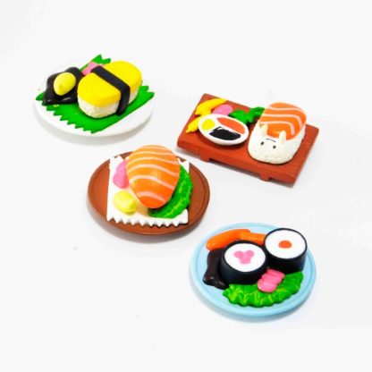 Simulation Sushi Painted Resin Magnetic Refrigerator Stickers Doll House Accessories, Random Style Delivery