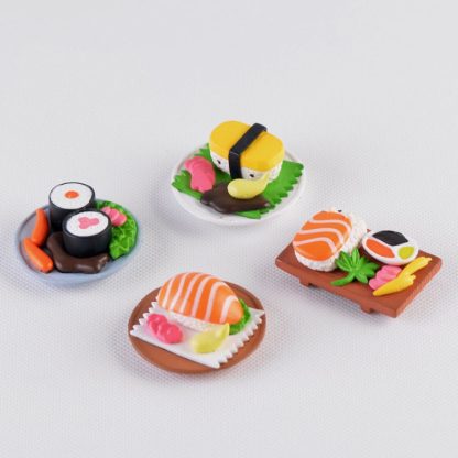 Simulation Sushi Painted Resin Magnetic Refrigerator Stickers Doll House Accessories, Random Style Delivery - Image 2