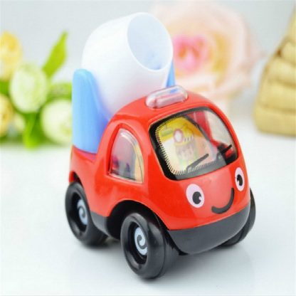 Children Cartoon Engineering Car Inertia Pull Back Car Early Education Toy, Random Style Delivery - Image 3