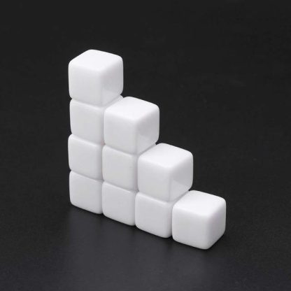 12 PCS Blank Acrylic Dice Party Family Fun Games Children Toys - Image 2