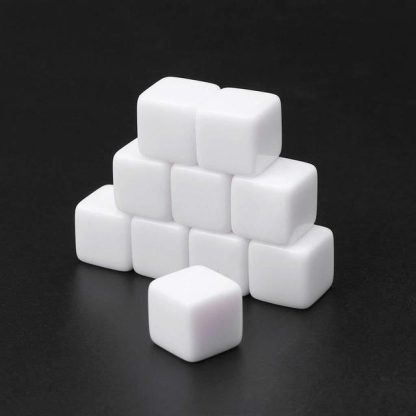 12 PCS Blank Acrylic Dice Party Family Fun Games Children Toys - Image 3