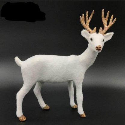 Simulation Deer Home Ornaments Plush Christmas Deer Doll Holiday Decorations, Size:35x38cm, Specification:Twist Head - Image 3