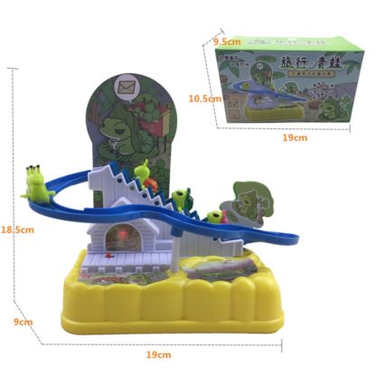 Children Electric Track Climbing Track Toy Simulation Animal Model with Light and Music(Frog) - Image 3