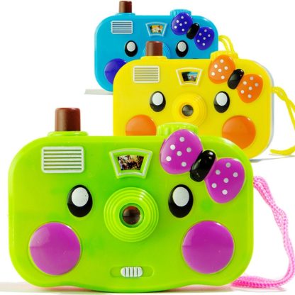 3 PCS LED Projection Analog Digital Camera Children Toy Gift, Random Color Delivery