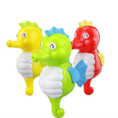 2 PCS Bathroom Children Playing with Water Toys Cartoon Clockwork Toy (Random Color Delivery), Style:Hippocampus