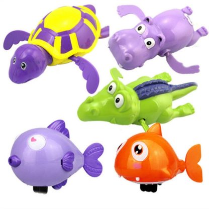 2 PCS Bathroom Children Playing with Water Toys Cartoon Clockwork Toy (Random Color Delivery), Style:Hippocampus - Image 3