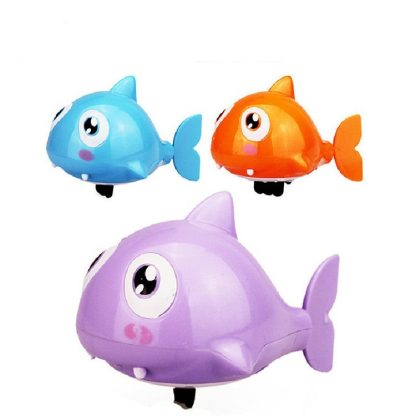 2 PCS Bathroom Children Playing with Water Toys Cartoon Clockwork Toy (Random Color Delivery), Style:Shark