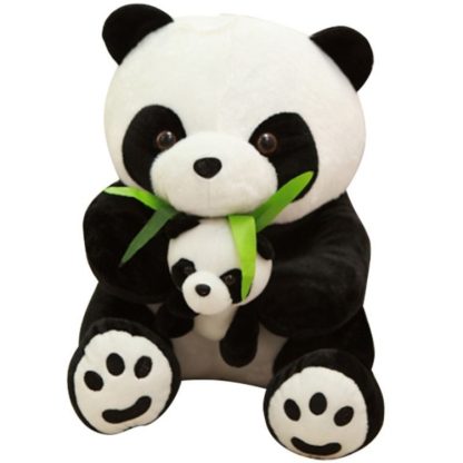 PP Cotton Parent-Child Panda Plush Pillow Doll(20cm)