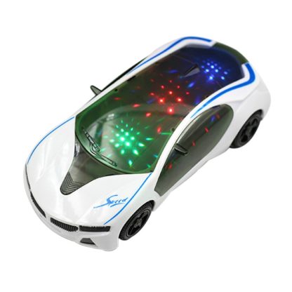 3D Supercar Style Electric Toy With Wheel Lights Music Singing Kids Boys Girls Gift Electric Universal(As show)