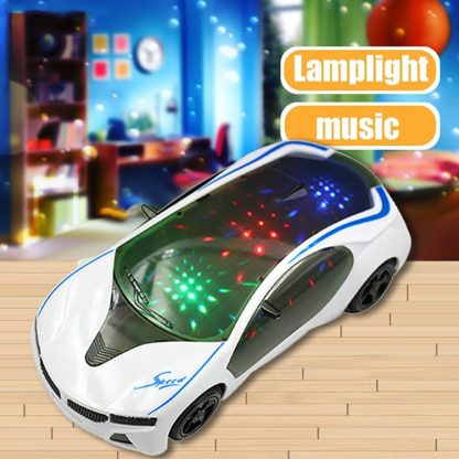 3D Supercar Style Electric Toy With Wheel Lights Music Singing Kids Boys Girls Gift Electric Universal(As show) - Image 3