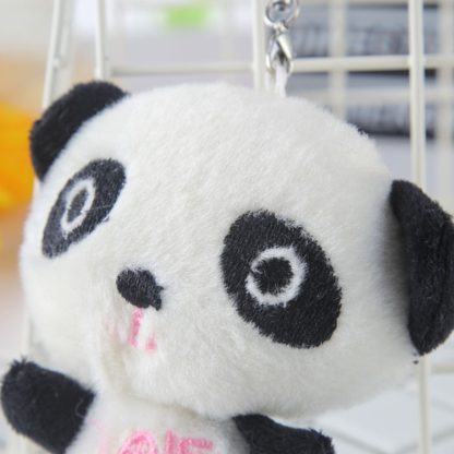 3 PCS Cute Panda Plush Keychain Toy Bag Phone Ornaments for Girls Kids Gifts - Image 3