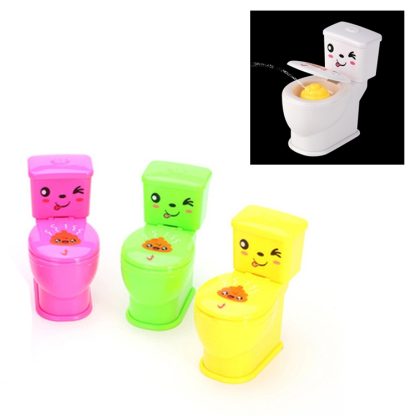 3 PCS Mini Spray Water Jet Toilet Children Creative Whole Toy Spoof Small Toys(Random Color Delivery)