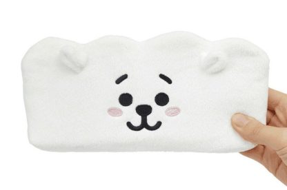 Plush Purse Soft Cute Plush Coin Bag Pencil Case(White)