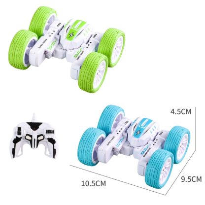 2.4G Remote Control Mini Light Drift Stunt 4WD Toy Car(Blue) - Image 2