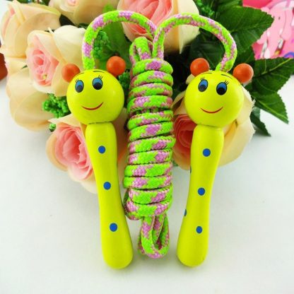 Cartoon Lovely Skipping Ropes Outdoor Game Toys Wood Handle Kids Sport Fitness Jumping Ropes, Random Style Delivery - Image 2