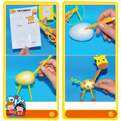 2 PCS DIY Homemade 3D Animals Kindergarten Learning Early Education Toys, Random Style Delivery - Image 3