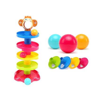 Swirl Ball Tower Toddler Development Educational Toys Activity Stacking Toy