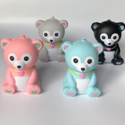 3 PCS Cute Slow Rebound Bear Scent Charm Relief Stress Children Squeeze Toy, Random Color Delivery - Image 3