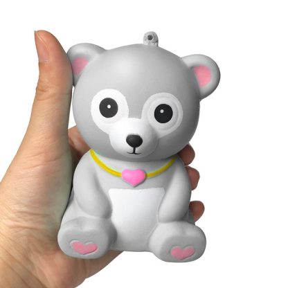 Cute Slow Rebound Bear Scent Charm Relief Stress Children Squeeze Toy(Grey)