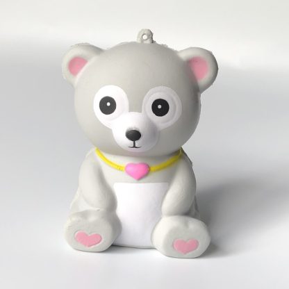 Cute Slow Rebound Bear Scent Charm Relief Stress Children Squeeze Toy(Grey) - Image 2