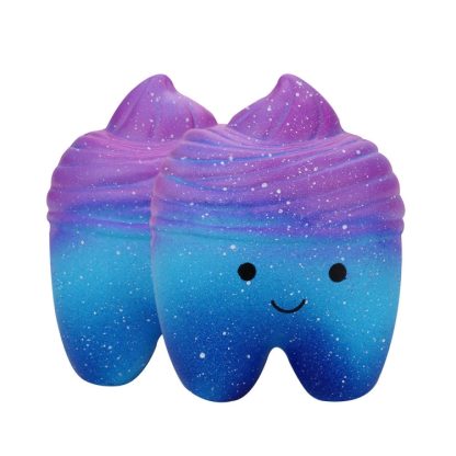 3 PCS Teeth Cake Scent Slowly Rises Children Adult Squeeze Decompression Toy Gift