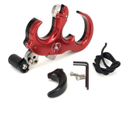 Compound Bow and Arrow Archery Stainless Steel Auxiliary Handle Caliper Releaser(Random Color Delivery) - Image 2