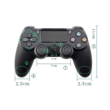 Wireless Bluetooth Game Handle For PS4, Product color: Bluetooth Version (Black) - Image 3