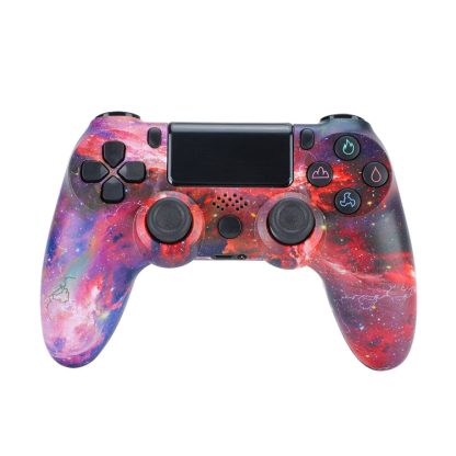 Wireless Bluetooth Game Handle For PS4, Product color: Bluetooth Version (Red Starry Sky)