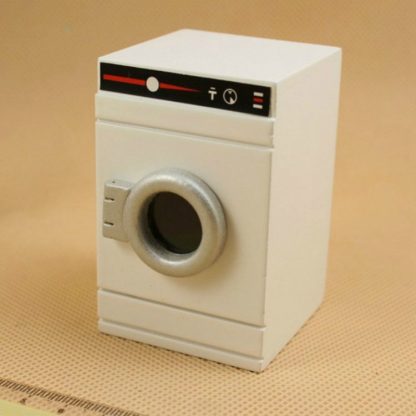 Miniature Dolls House Laundry Simulation Household Appliances Model Kids Wooden Toy(Washing Machine)