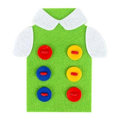 Children Threading Sewing Buttons Assembly Cartoon Puzzles Toys Children Creative DIY Crafts Clothes Toys Kids Education