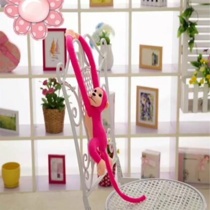 Kawaii Long Arm Tail Monkey Stuffed Doll Plush Toys Curtains Baby Sleeping Appease Animal Doll Birthday Gifts, Height:60