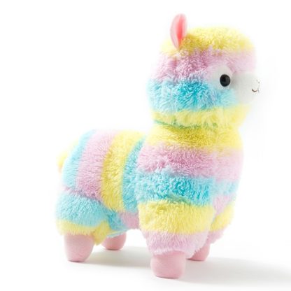 Soft Cotton Rainbow Alpaca Stuffed Toy Doll Rainbow Animals Toys, Size:35CM(Colored alpaca) - Image 3