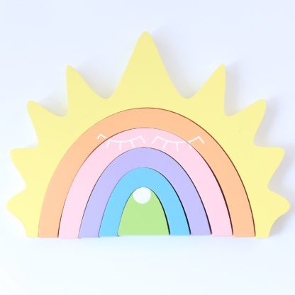 Sun Rainbow Building Blocks Children Toys Photo Photography Props - Image 3