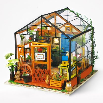 DIY Cottage Handmade Model Creative Assembled Art House, Style:Casey Flower Room