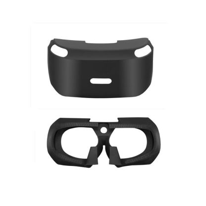 KJH Inner Eye Mask + Outer Eye Mask Silicone Protective Case for PS4 VR