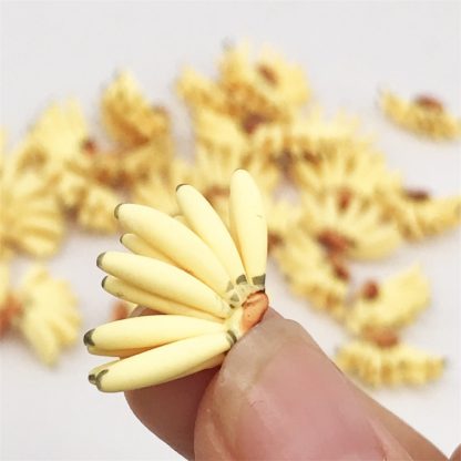 5 PCS 1:12 Mini House Toy Simulation Banana for Living Room Kitchen Decoration(Yellow) - Image 3