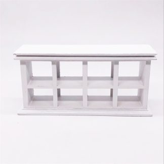 3 PCS 1:12 Mini Dollhouse Scene Decoration Cake Rack Shop Long Cabinet Shelf