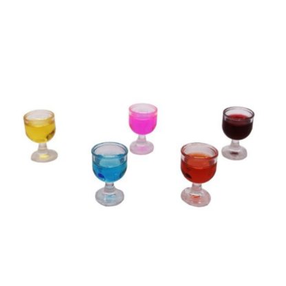 3 PCS 1:12 Mini Red Wine Cocktail Micro Kitchen Bar Scene Decoration, Random Color Delivery