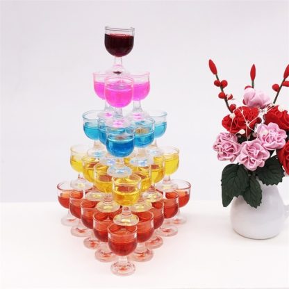 3 PCS 1:12 Mini Red Wine Cocktail Micro Kitchen Bar Scene Decoration, Random Color Delivery - Image 2