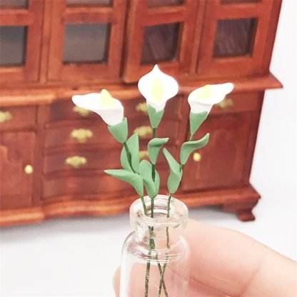 30 PCS / 3 Bundles 1:12 Mini Doll House Dollhouse Garden Living Room Scene Decoration White Martini Simulation Insert Bo - Image 3