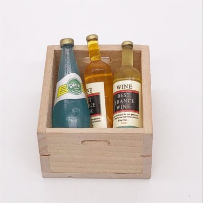 3 PCS / Set 1:12 Mini House Toy Simulation Wine Drink Decoration(Random Color Delivery) - Image 2